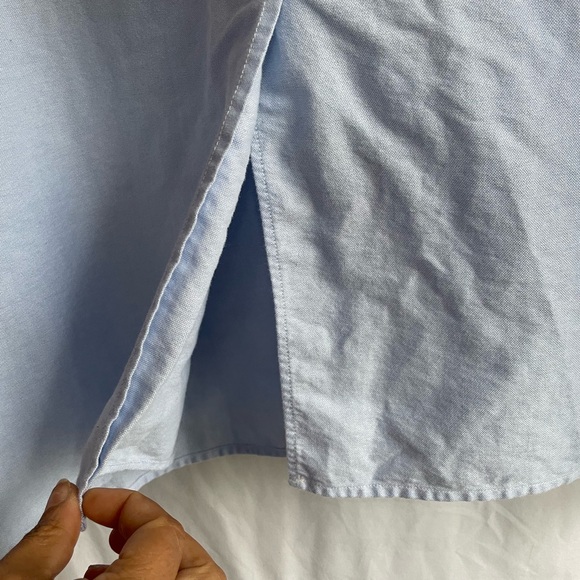 Djerf Avenue Organic Cotton Button Up Shirt Light Blue Oversized XL Portugal - Picture 9 of 15